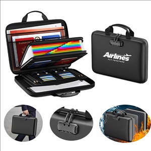 Fireproof File Organizer with Lock